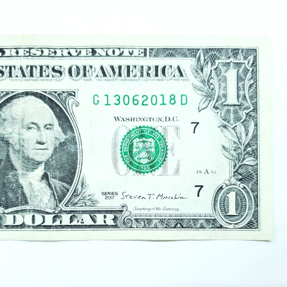 6/13/2018 - 13062018 Birthday Anniversary Note Serial Number $1 One Dollar Bill - Picture 3 of 3